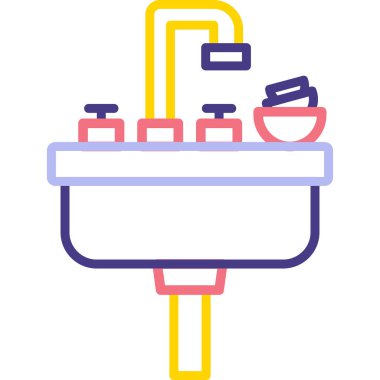 elektrik karıştırıcı ikon vektörü. İnce çizgi işareti. izole edilmiş sınır sembolü çizimi