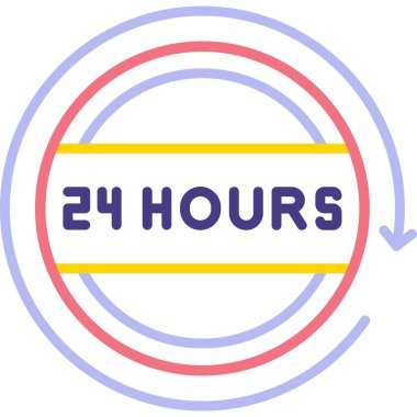 Saatlerce. Web simgesi basit tasarım