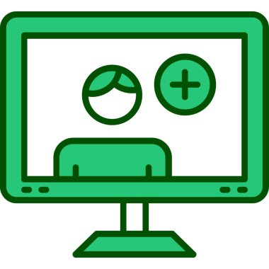 Bir dizüstü bilgisayar simgesinin vektör illüstrasyonu