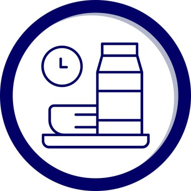 Saat simgesinin vektör illüstrasyonu