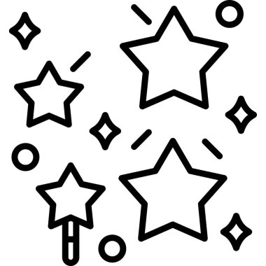 yıldız simgesi vektör illüstrasyonu