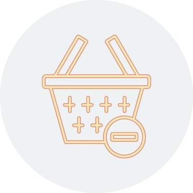 Sepet Simgesi vektör illüstrasyonu