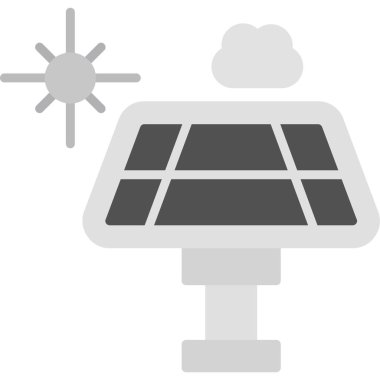 güneş paneli vektör çizim