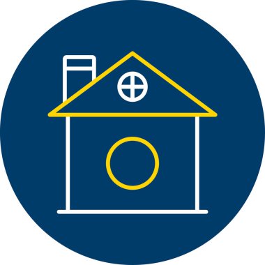 Ev ikonu. Web için ev vektör simgelerinin basit illüstrasyonu