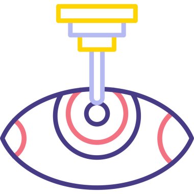 Göz simgesi. Basit resimleme