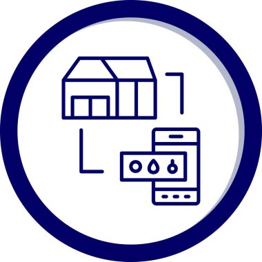 Beyaz arkaplanda ev simgesi, vektör illüstrasyon tasarımı