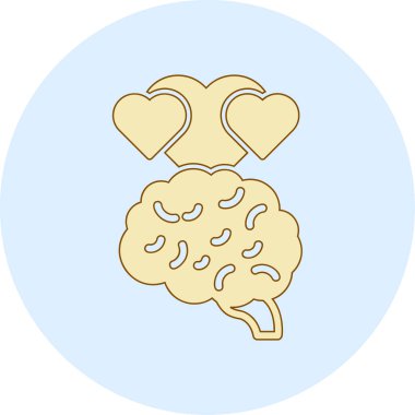 Karikatür kurabiyelerinin kalp şeklindeki vektör çizimi