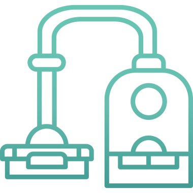 Benzin deposu ikonu. Web için gaz tankı vektör simgelerinin özet çizimi