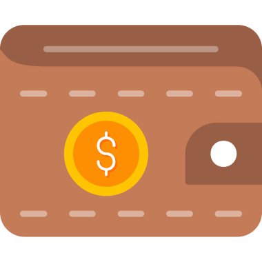 Para için. Web simgesi basit illüstrasyon