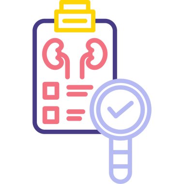 Kontrol listesi ikon vektör illüstrasyon tasarımlı pano