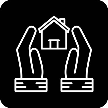 Bir evin vektör illüstrasyonu