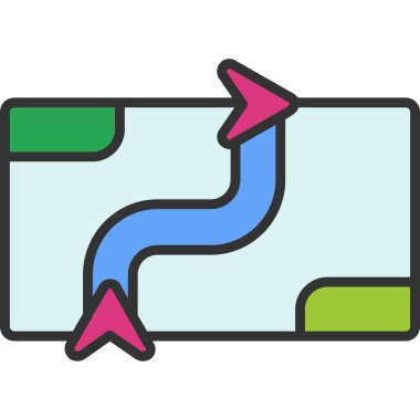 ok yönü simgesi doldurulmuş - taslak biçimi