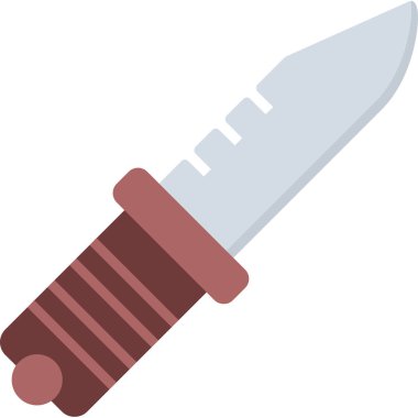 Düz stil silah silahı simgesi