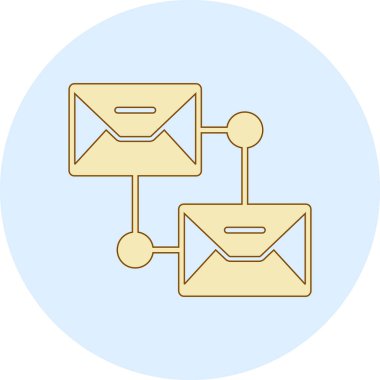 Mektup. Web simgesi vektör illüstrasyonu