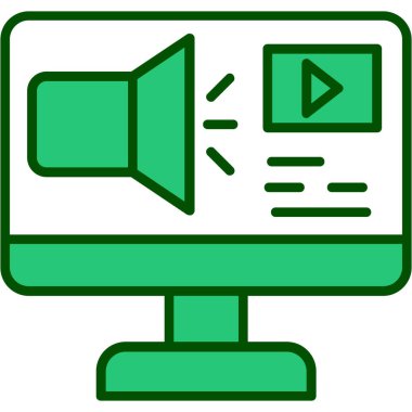 hoparlör web simgesi basit illüstrasyon