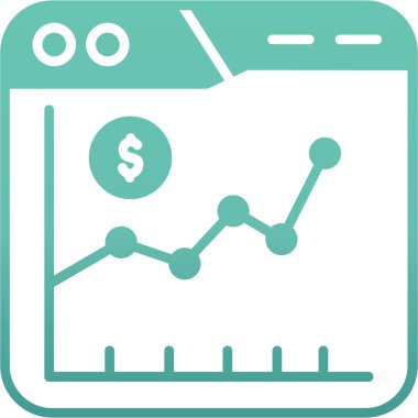 Dolar. Web simgesi basit illüstrasyon