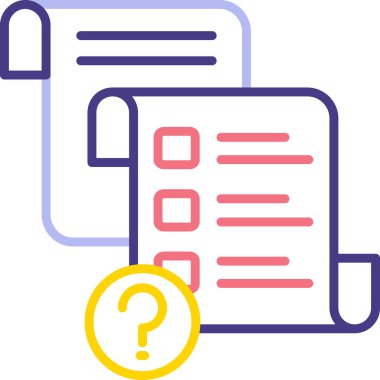 Faq soruları yardım simgesi