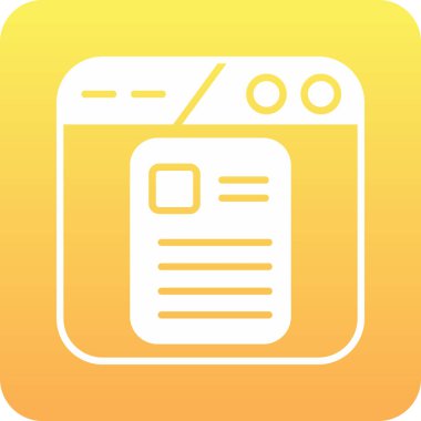 Vektör belgesi Simge illüstrasyonu