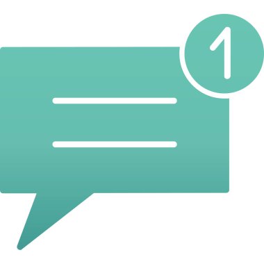 İleti sembolü vektör illüstrasyon tasarımlı konuşma balonu