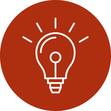 Bir fikrim var. Web simgesi basit illüstrasyon