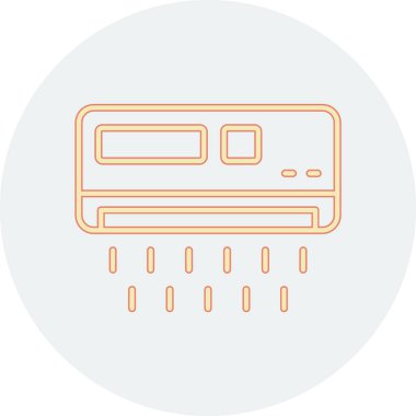 vector illustration of modern microwave icon