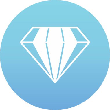 Elmas simgesi vektör illüstrasyonu