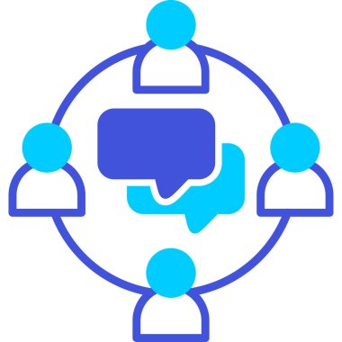 İletişim. Web simgesi basit illüstrasyon