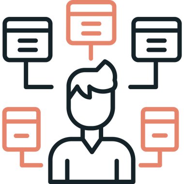 ağ simgesi, vektör illüstrasyonu