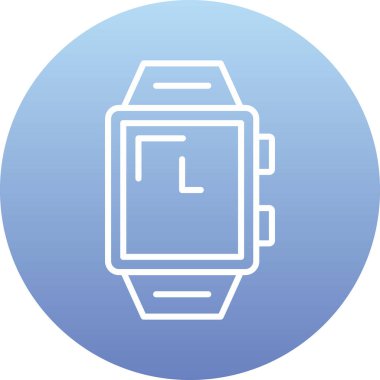 smartwatch modern simge vektör çizimi