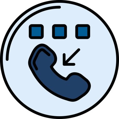 Çağrı merkezi simgesi. Çağrı merkezi vektör simgesi rengi düz izole