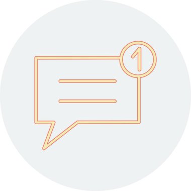 Sohbet simgesi vektör illüstrasyonu