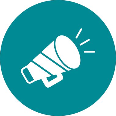 megafon simgesinin vektör illüstrasyonu