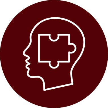 beyin ikonu vektör illüstrasyonu