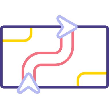 Uçak simgesinin vektör illüstrasyonu