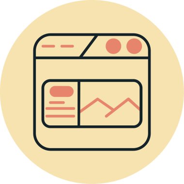 Web tasarımı ve geliştirme ikonu vektör illüstrasyonu