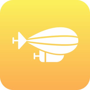 Sarı zemin üzerinde izole edilmiş bir gemi simgesi çizimi