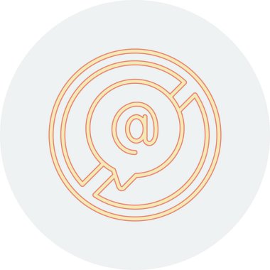 E- posta modern simgesinin vektör illüstrasyonu