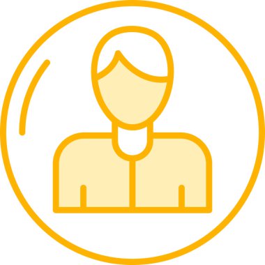 kullanıcı. Web simgesi basit illüstrasyon