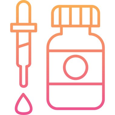 Enjeksiyon simgesi modern illüstrasyon