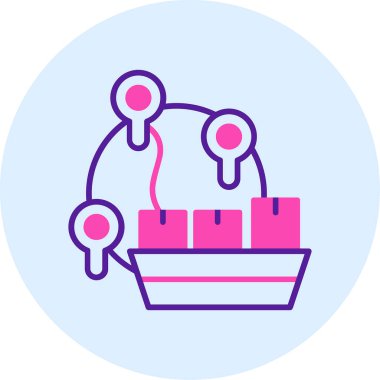 Bir alışveriş arabası simgesinin vektör çizimi