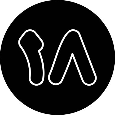 Bir araba simgesinin vektör illüstrasyonu