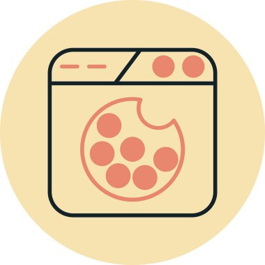 Gıda simgesinin vektör illüstrasyonu