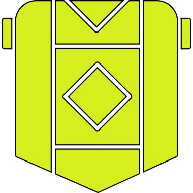 Ordu üniforma simgesi dosya ana hatları biçiminde