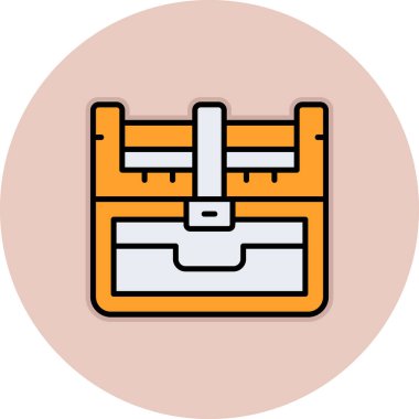 Bir binanın vektör simgesi çizimi