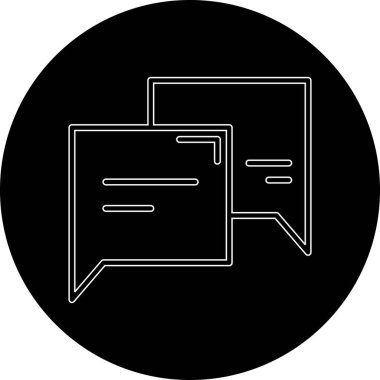 Konuşma baloncukları ikon vektör çizimi