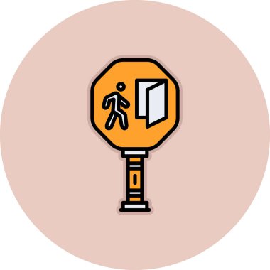 Yol simgesi vektör illüstrasyonu