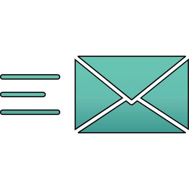 e-posta simgesi. vektör çizim