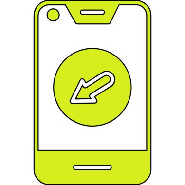 akıllı telefon simgesi vektör illüstrasyonu