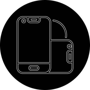 Smartphone Simgesi, vektör illüstrasyonu