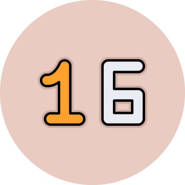 Sekiz numaralı vektör simgesi